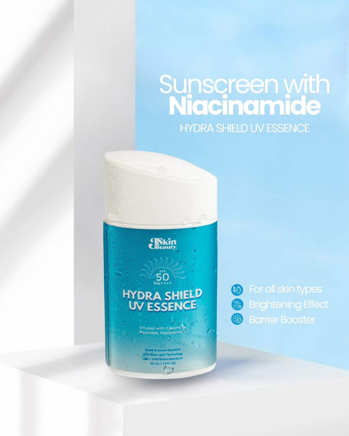 J Skin Beauty Hydra Shield UV Essence SPF50 -  50ml