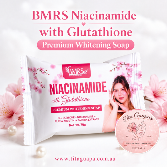BMRS Niacinamide with Glutathione Premium Whitening Soap – 70g