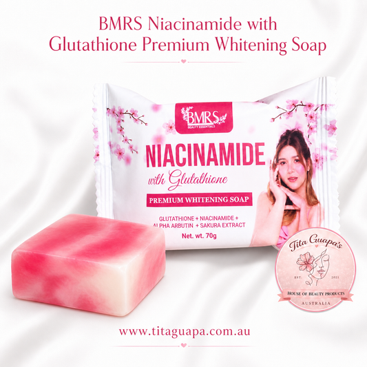 BMRS Niacinamide with Glutathione Premium Whitening Soap – 70g