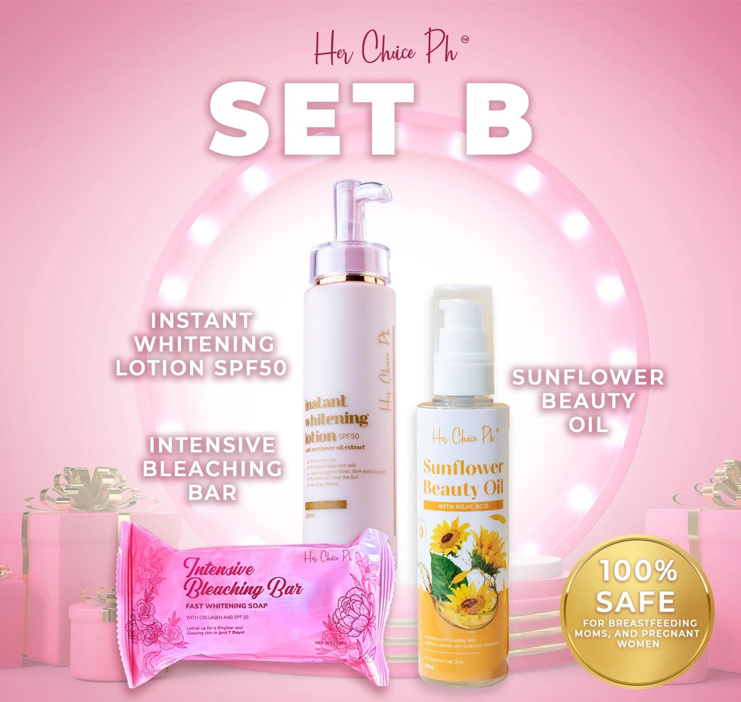 Her Choice Ph - SET B (Whitening Trio)