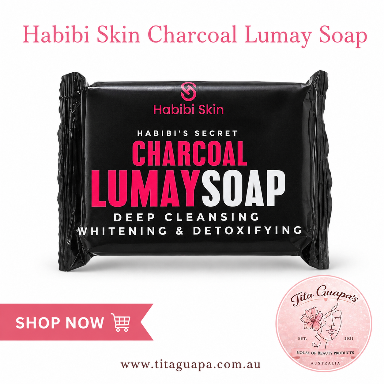 Habibi Skin Charcoal Lumay Soap - 70g