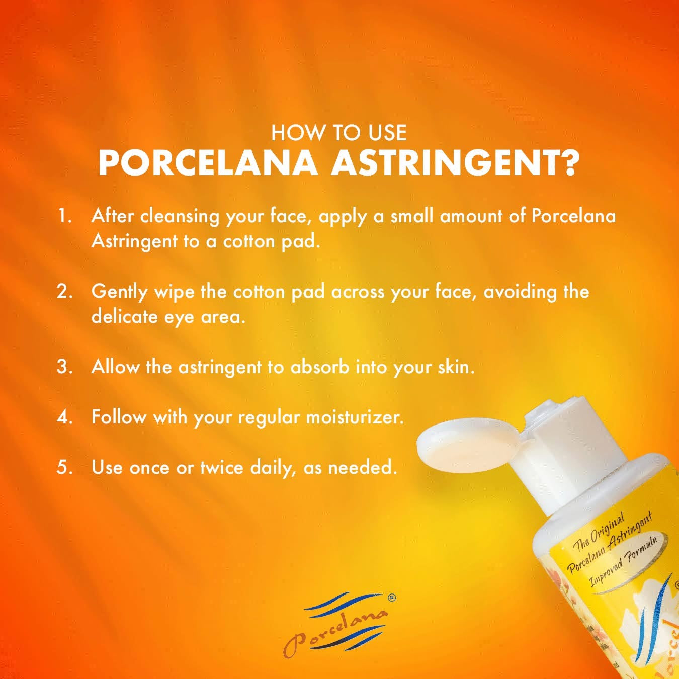 The Original Porcelana Astringent – Improved Formula 60ml
