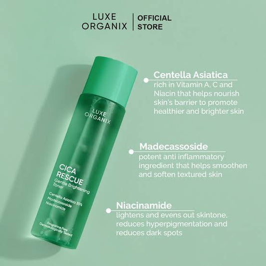 Luxe Organix Cica Rescue Gentle Brightening Toner - 150ml