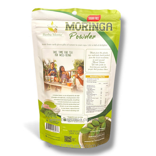 Herba Monte 100% Pure MORINGA Powder 100g  ( MALUNGGAY POWDER )