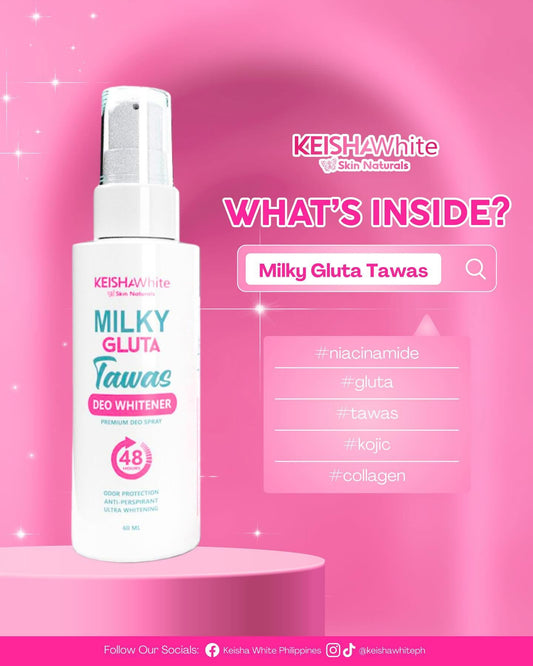 Milky Gluta Tawas Deo Whitener 60ml