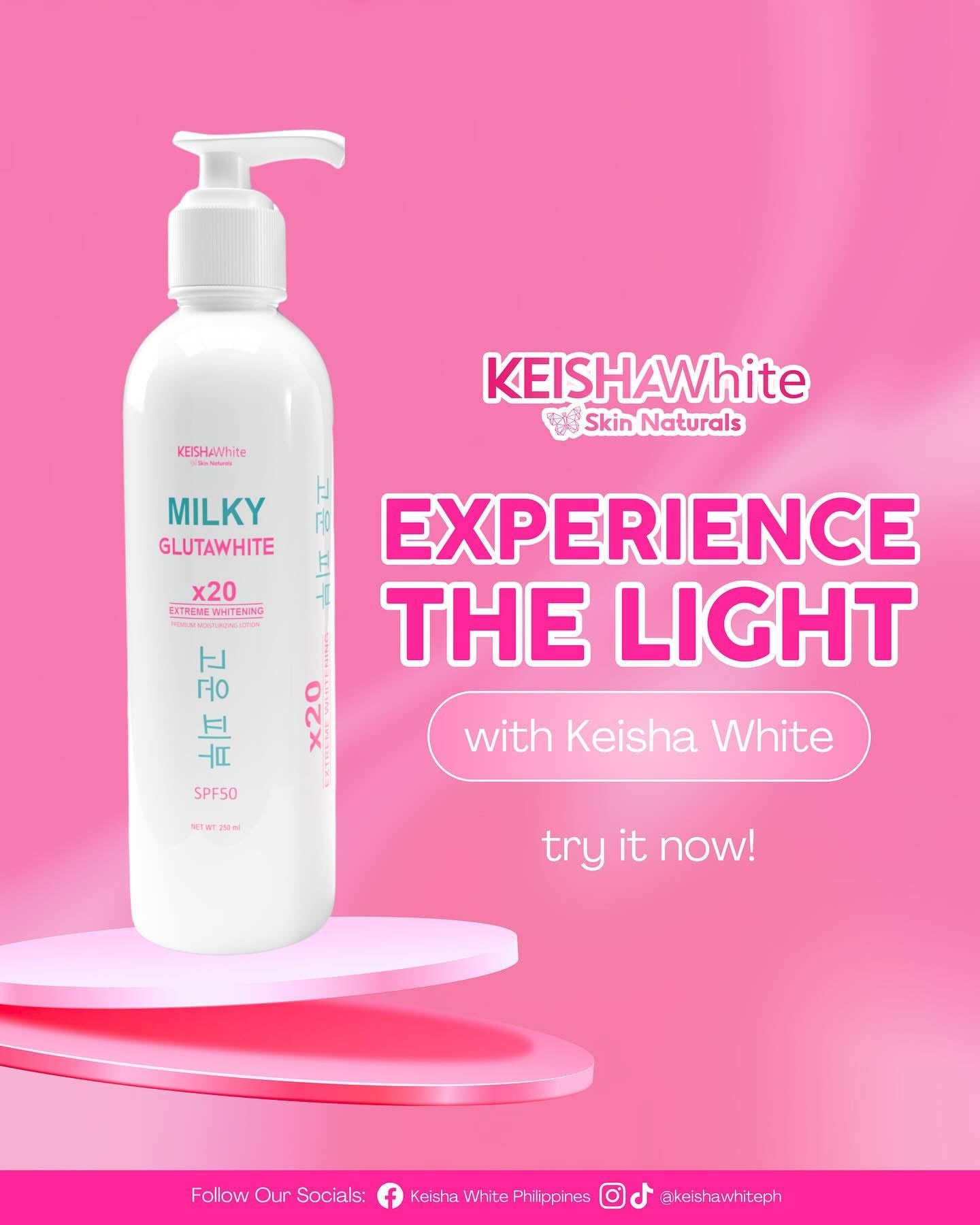 Milky Glutawhite Premium Moisturizing Lotion SPF50   250ml