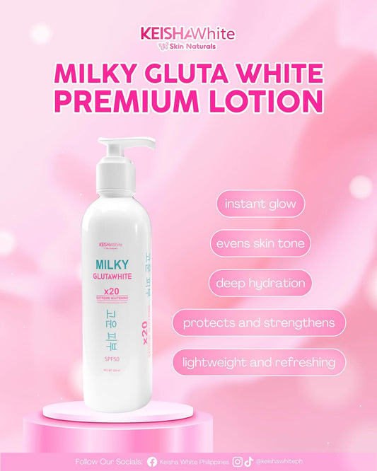 Milky Glutawhite Premium Moisturizing Lotion SPF50   250ml