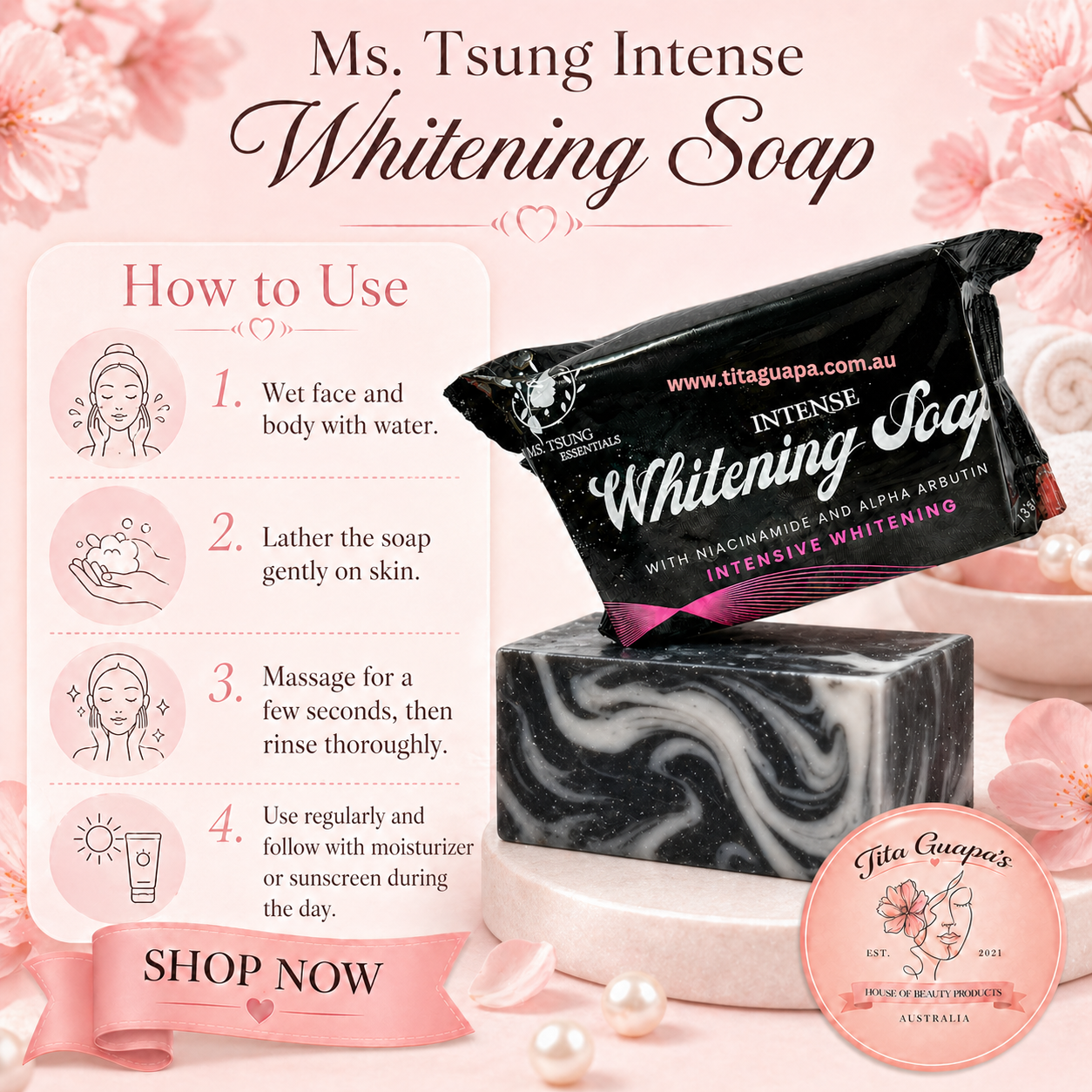 Ms. Tsung Intense Whitening Soap