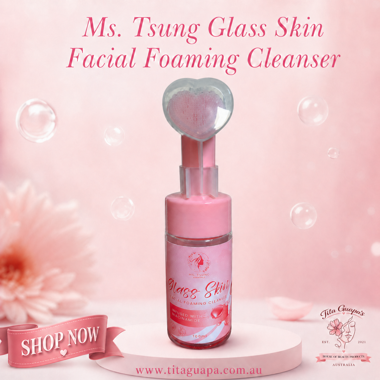 Ms. Tsung Glass Skin Facial Foaming Cleanser 100ml