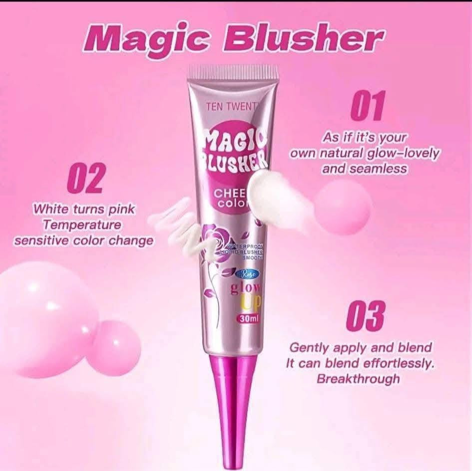 Ten Twenty Magic Blusher Cheek Color – Rose Glow Up (30ml)