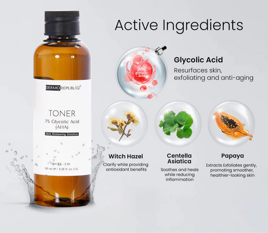 Dermo Republiq Toner 7% Glycolic Acid ( AHA ) 100 ml