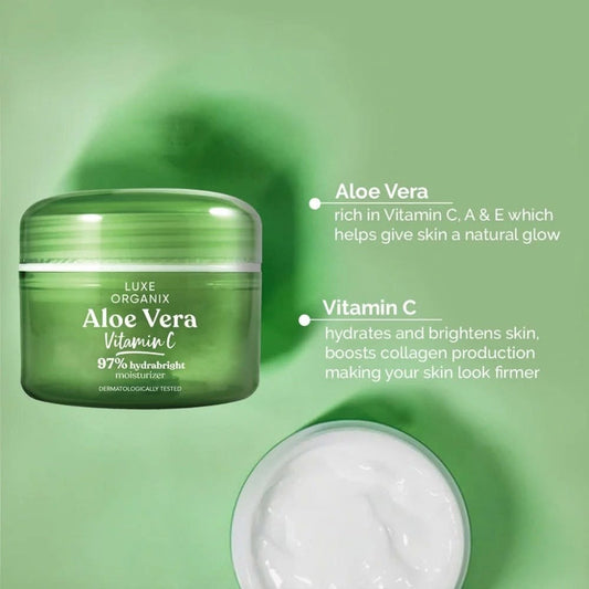 Luxe Organix Aloe Vera Vitamin C 97% Hydrabright Moisturizer – 50g