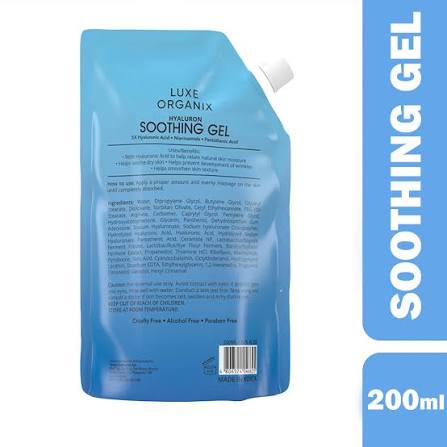 Luxe Organix Hyaluron Soothing Gel Youthful White – 200ml