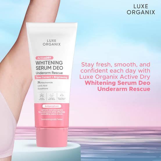 Luxe Organix ActiveDRY Whitening Serum Deo Underarm Rescue 50g