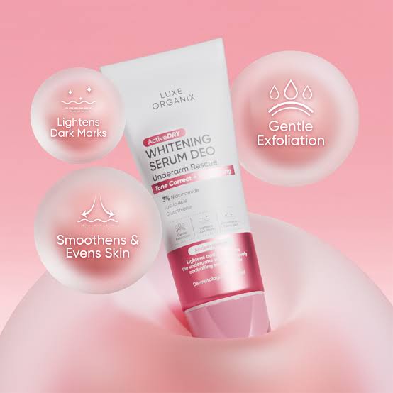 Luxe Organix ActiveDRY Whitening Serum Deo Underarm Rescue 50g