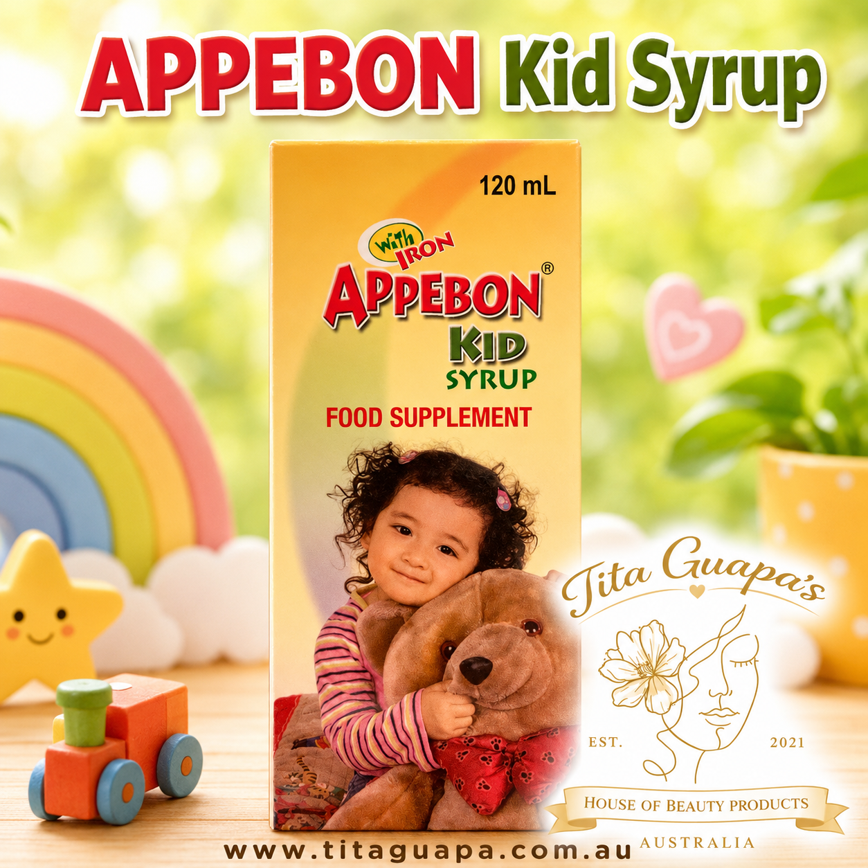 APPEBON Kid Syrup with Iron – Food Supplement 120 mL