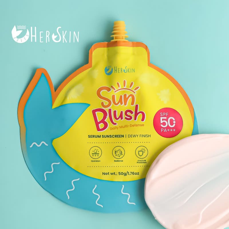 HerSkin Sun Blush Serum Sunscreen SPF50 PA+++ – Dewy Finish 50g