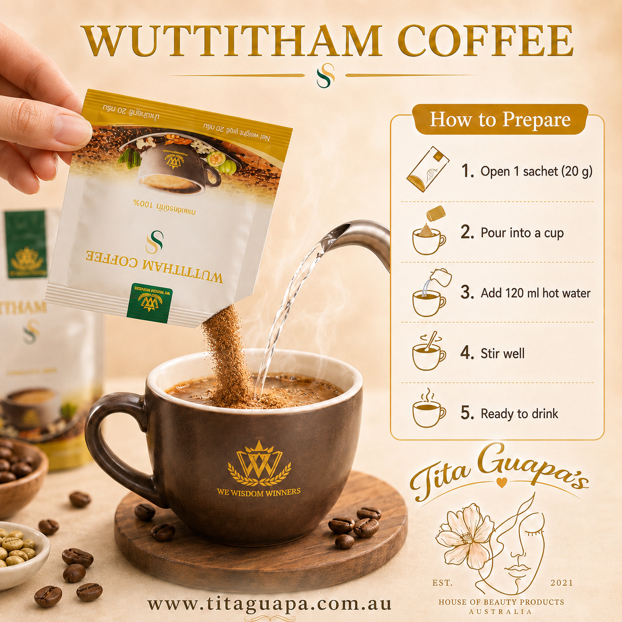 Wuttitham Coffee 20g x 15 sachets