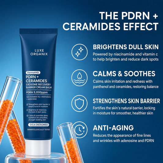Luxe Organix DermaPRO PDRN + Ceramides Exosome Recovery Barrier Cream Balm – 30g