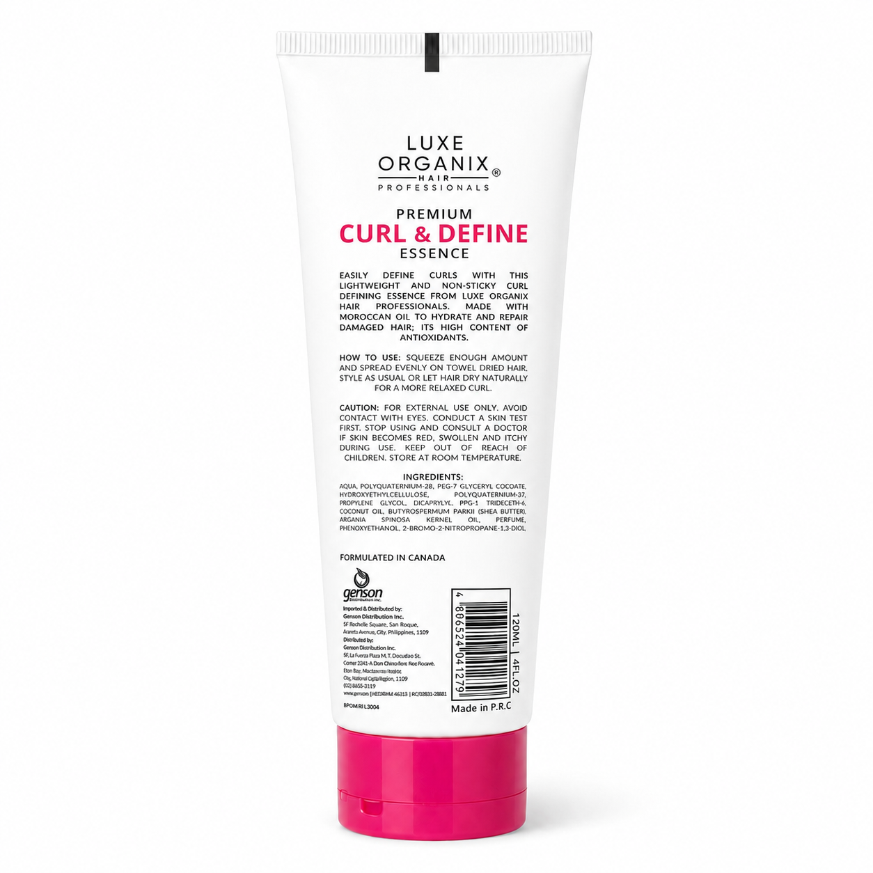 Luxe Organix Hair Professionals Premium Curl & Define Essence 120ml