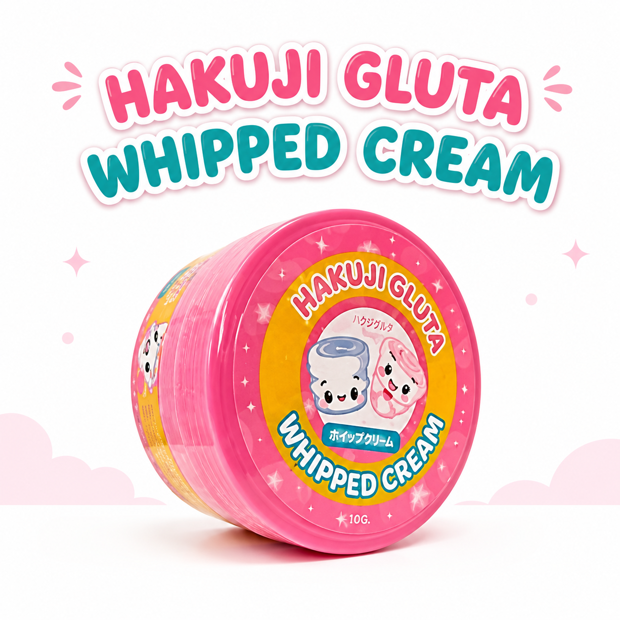Hakuji Gluta Whipped Bleaching Cream – Marshmallow 200ml