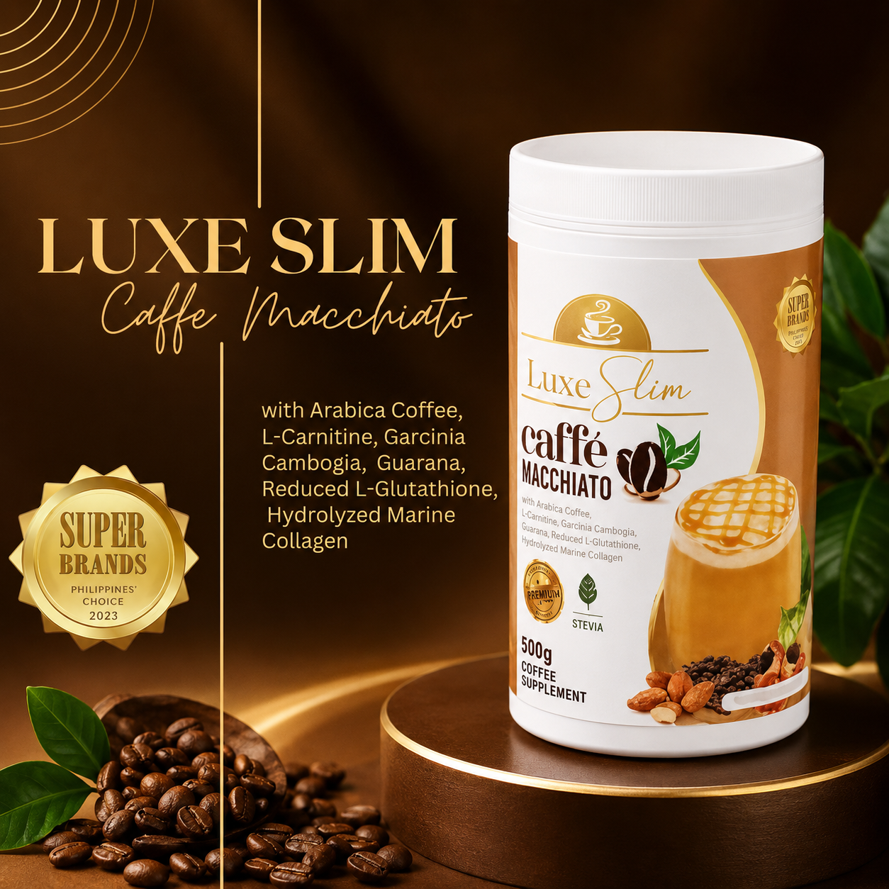 Luxe Slim Caffè Macchiato Herbal Coffee Drink Mix – 500g
