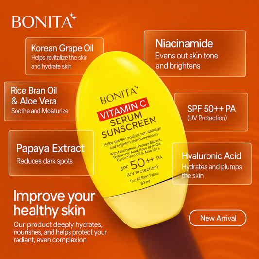 Bonita Vitamin C Serum Sunscreen SPF 50+ PA++++ 50ml
