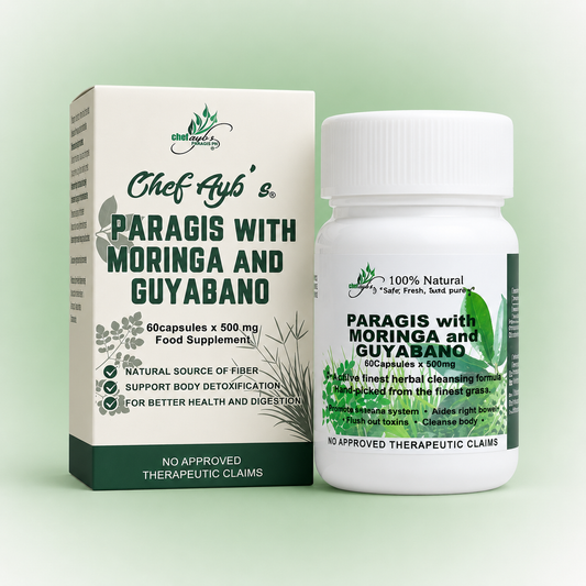 Chef Ayb’s Paragis with Moringa and Guyabano - 60 capsules x 500 mg