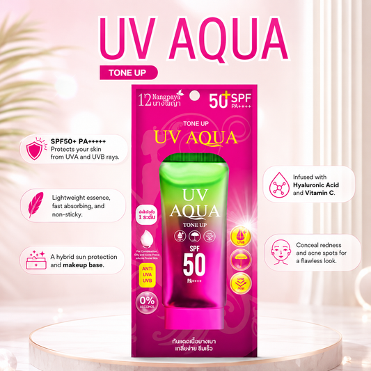 12 Nangpaya UV Aqua Tone Up SPF50 PA++++ Sunblock 60ml
