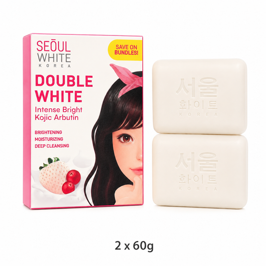 Seoul White Korea Double White Whitening Soap 60g x 2 bars