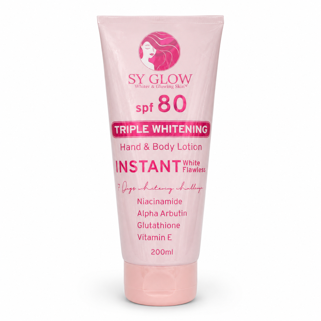 SY Glow SPF 80 Triple Whitening Instant White Flawless Hand & Body Lotion 200ml