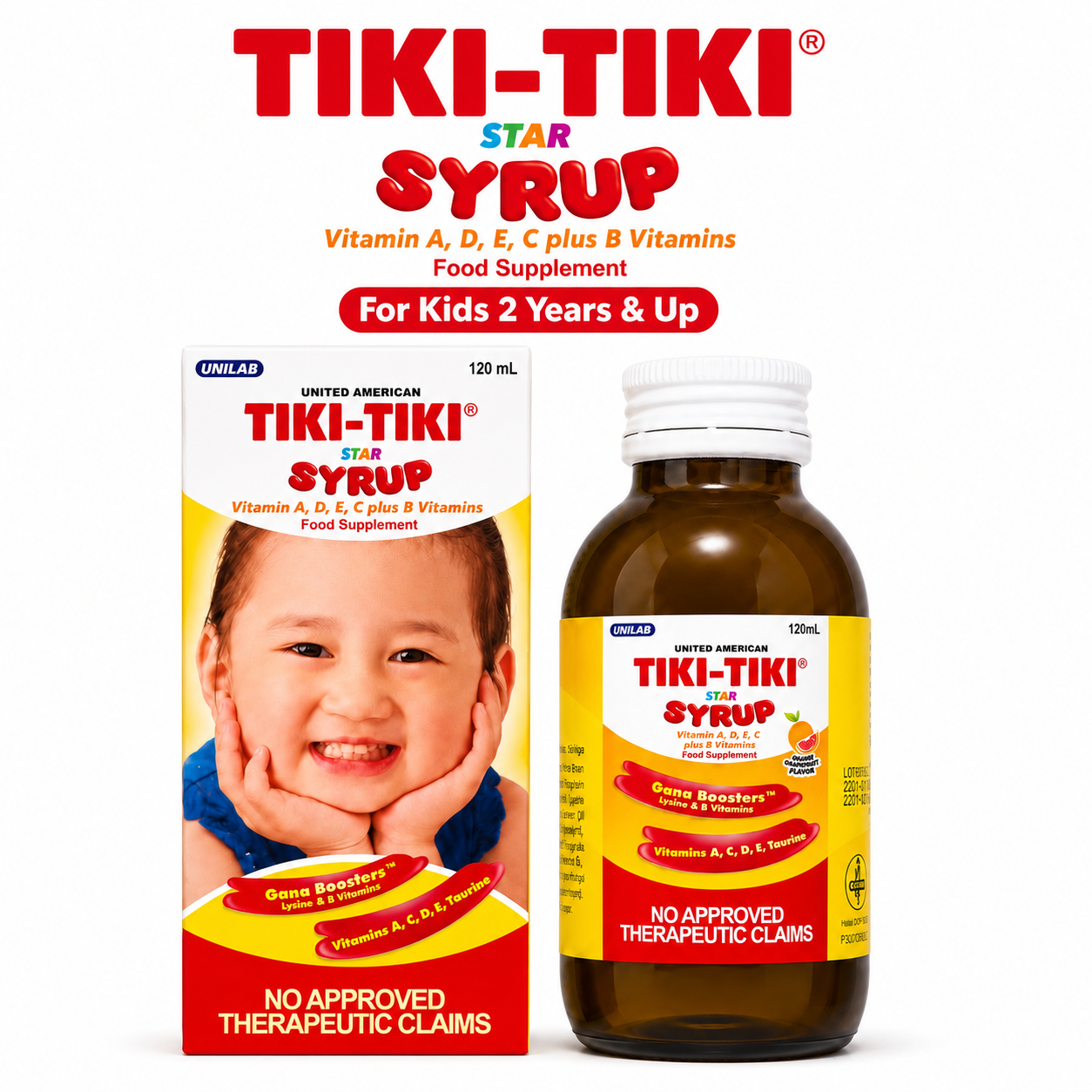 TIKI-TIKI Star Syrup 120 ml ( 1 - 12 yrs old)