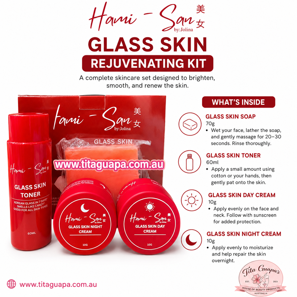 Hami-San Glass Skin Rejuvenating Kit