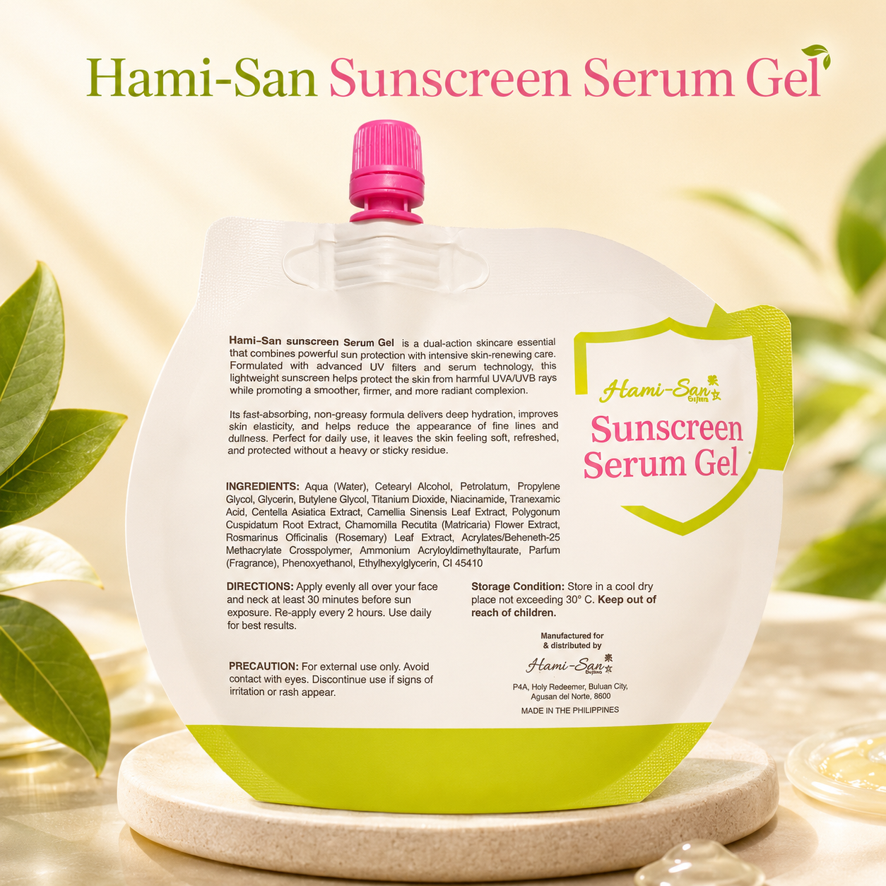 Hami-San Sunscreen Serum Gel SPF40