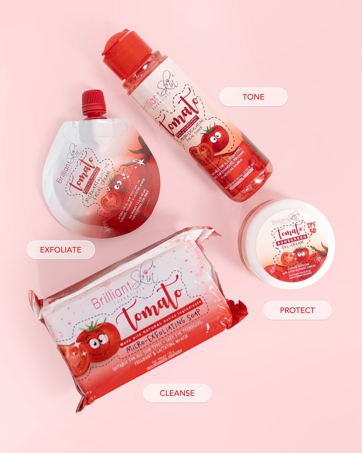 Brilliant Skin Tomato Micro-Exfoliating Set