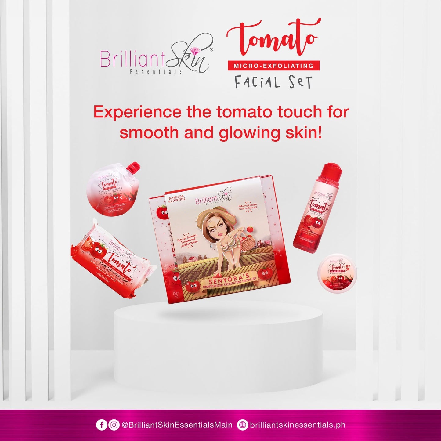 Brilliant Skin Tomato Micro-Exfoliating Set