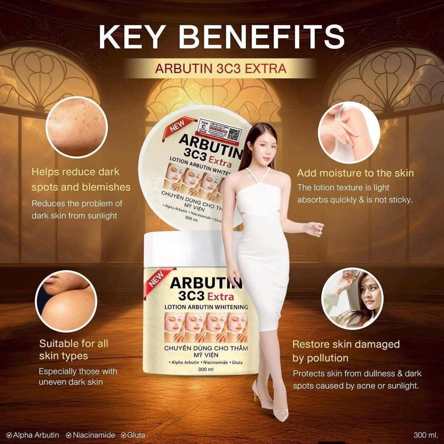 Arbutin 3C3 Extra Whitening Lotion 300ml