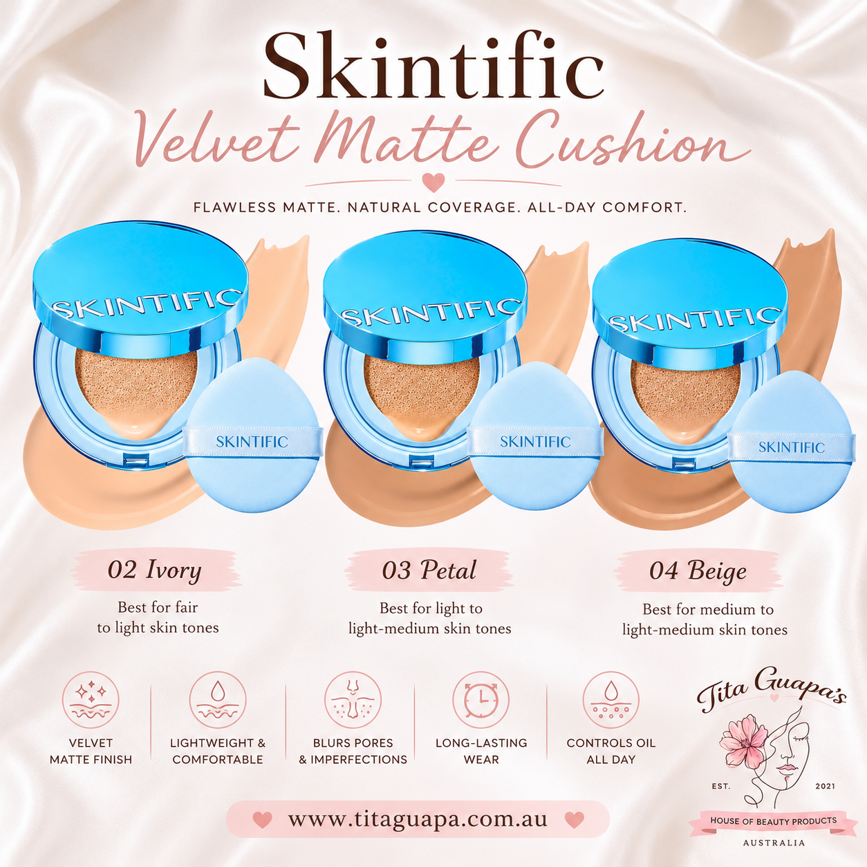 SKINTIFIC Perfect Stay Velvet Matte Cushion 11g