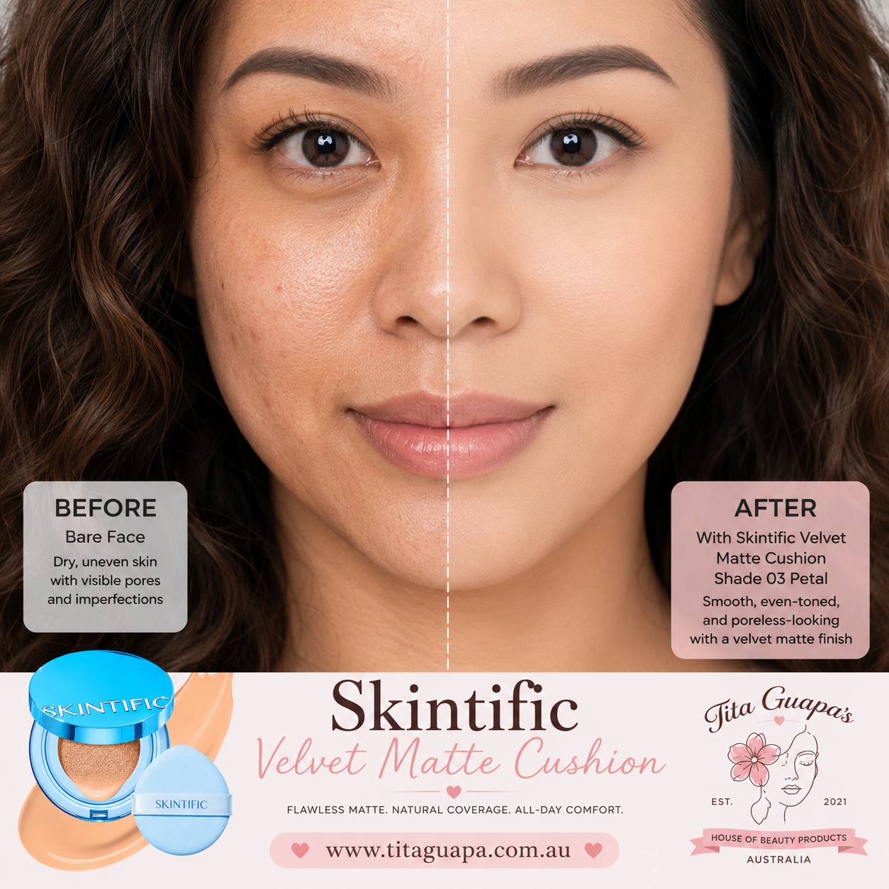 SKINTIFIC Perfect Stay Velvet Matte Cushion 11g