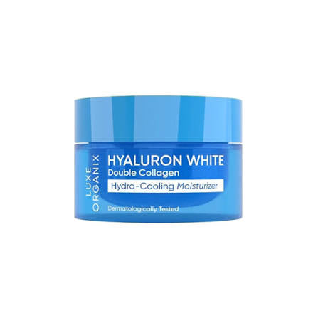 LUXE ORGANIX Hyaluron White Double Collagen Hydra-Cooling Moisturizer (50g)