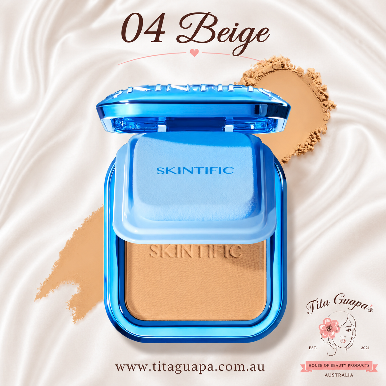 SKINTIFIC Ultra Cover Powder Foundation – 9g
