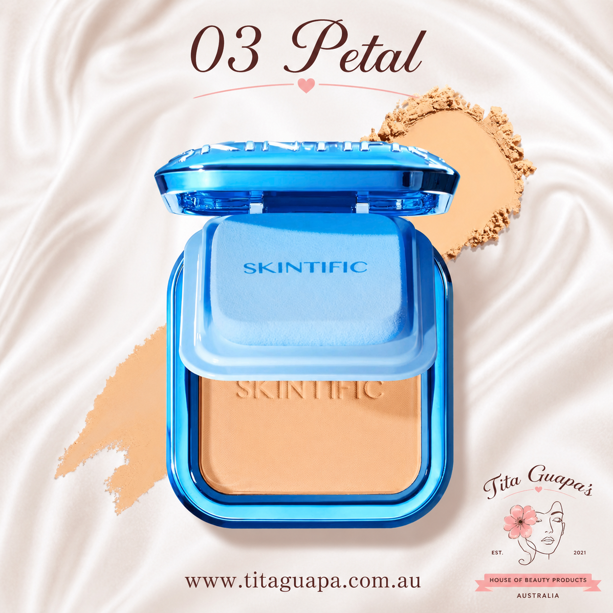 SKINTIFIC Ultra Cover Powder Foundation – 9g
