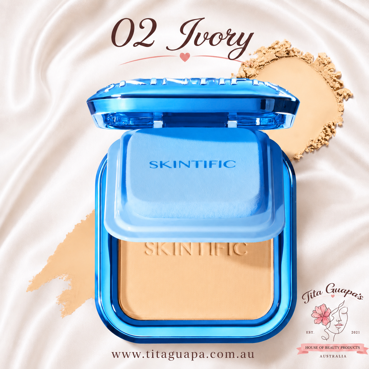 SKINTIFIC Ultra Cover Powder Foundation – 9g
