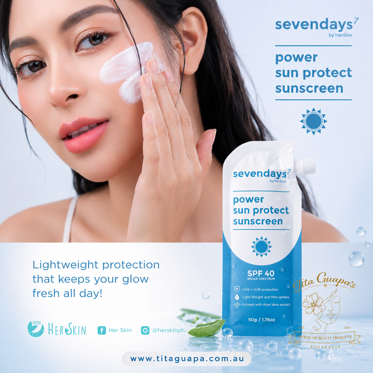 Sevendays Power Sun Protect Sunscreen SPF 40 – 50g
