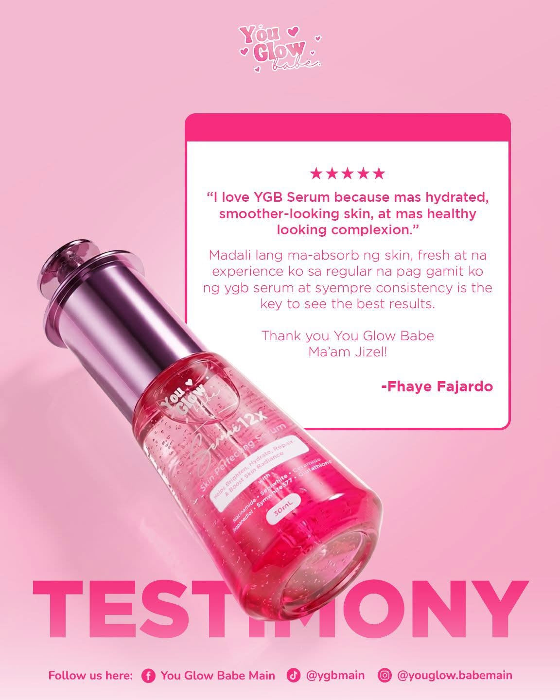 You Glow Babe Serumé 12X Skin Perfecting Serum – 30mL