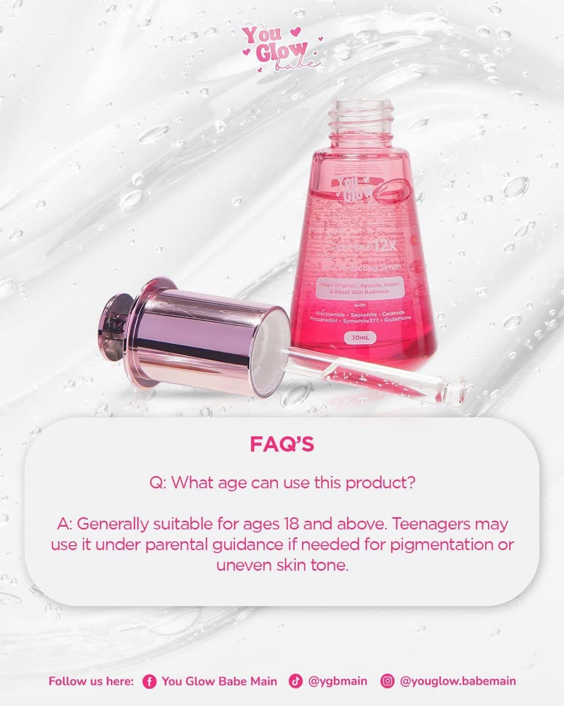 You Glow Babe Serumé 12X Skin Perfecting Serum – 30mL