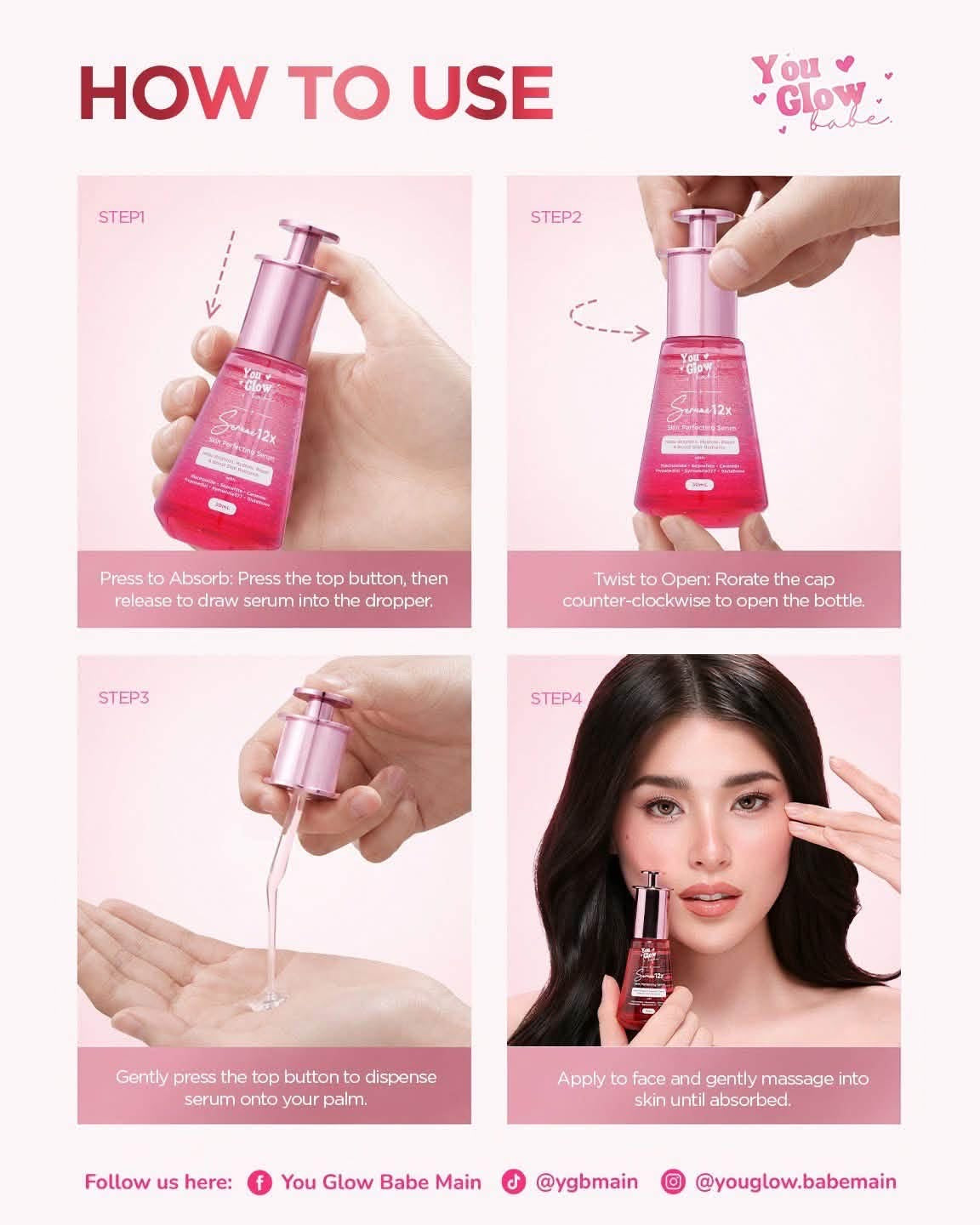 You Glow Babe Serumé 12X Skin Perfecting Serum – 30mL