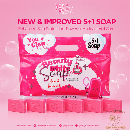You Glow Babe Beauty White Soap 5 + 1 x  70g each
