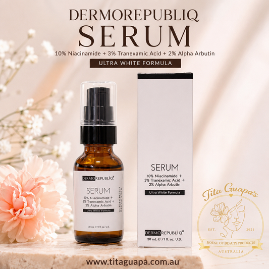 DERMO REPUBLIQ 10% Niacinamide + 3% Tranexamic Acid + 2% Alpha Arbutin Serum (30 mL)