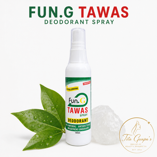 FUN.G Tawas Deodorant Spray 100mL - PLEASE READ ABOUT PACKAGING NOTE BELOW